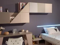Cameretta Cameretta ragazza Doimo citylinecon letto a terra scontata