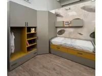 Cameretta Cameretta salvaspazio con cabina armadio Moretti compact camerette con letti a scomparsa�in offerta