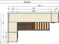 Cameretta Cameretta visone/petrolio Imab in legno in Offerta Outlet