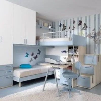 Cameretta Artigianale Cargo SCONTATA! 75cm di stile e praticit. Un arredatore di sogno per i tuoi bambini.