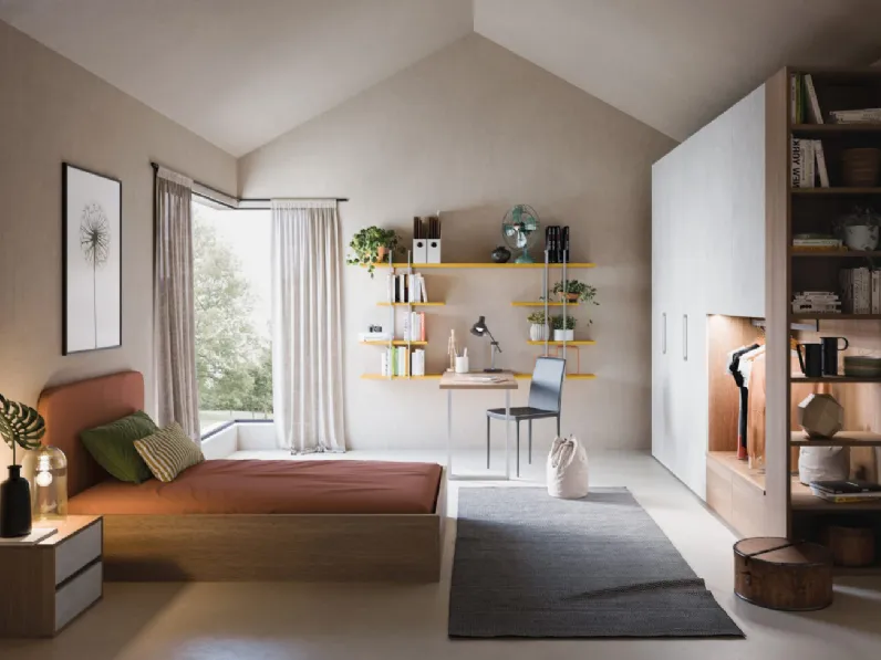 Cameretta Cezanne Corazzin in laminato materico in Offerta Outlet