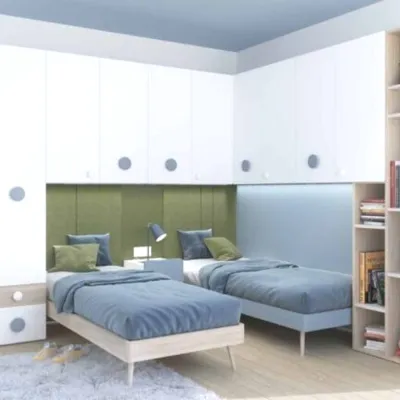 Cameretta Clara Artigianale in laminato materico in Offerta Outlet