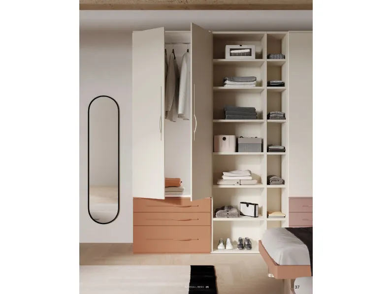 Cameretta in laminato materico Cameretta con armadio e spazio giorno Collezione esclusiva scontata a PREZZI OUTLET