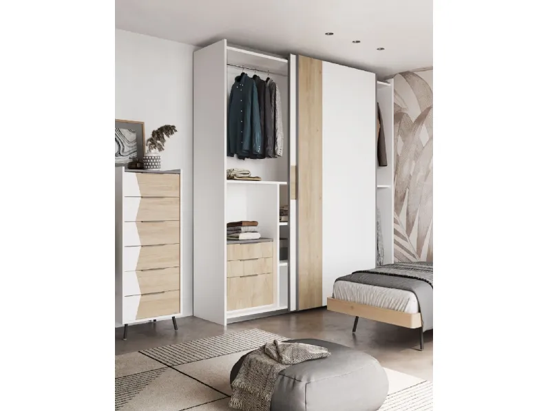 Cameretta con doppio letto singolo Collezione esclusiva letti a terra in offerta