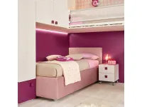 CAMERETTA Collezione esclusiva Cameretta con soppalco in betulla e lampone SCONTATA a PREZZI OUTLET