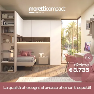 Cameretta Collezione prime moretti compact Moretti compact camerette�con letto a ponte scontata