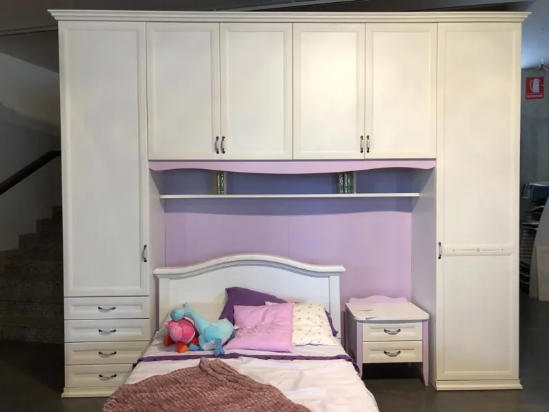 Cameretta Arcadia Colombini casa in laminato materico a prezzo scontato