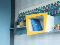 Cameretta Composizione cameretta 08 Colombini casa�letti a terra scontata