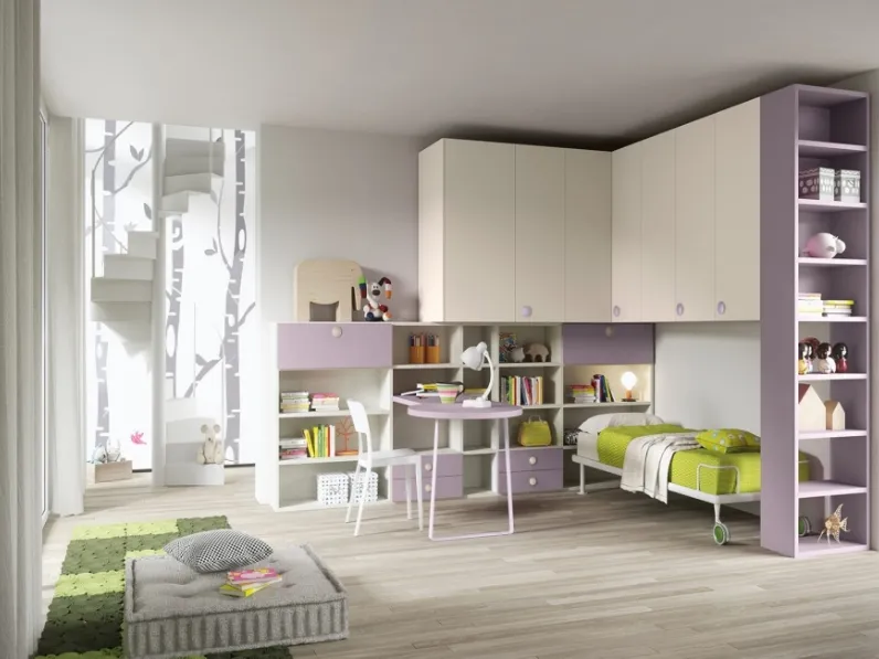 Cameretta Comp.17 Siloma con letto a ponte�in offerta