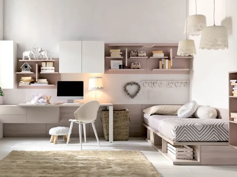 Cameretta Comp. h010 Doimo cityline in laminato materico a prezzo riservato 
