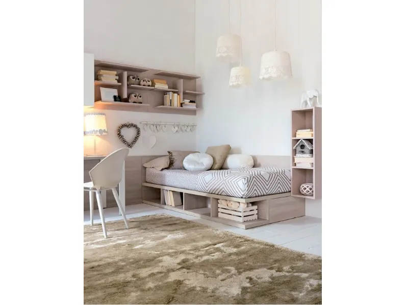 Cameretta Comp. h010 Doimo cityline in laminato materico a prezzo riservato 