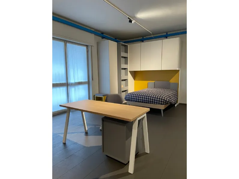 Cameretta Composizione cameretta a ponte mistral Homescon letto una piazza e mezza
 scontata
