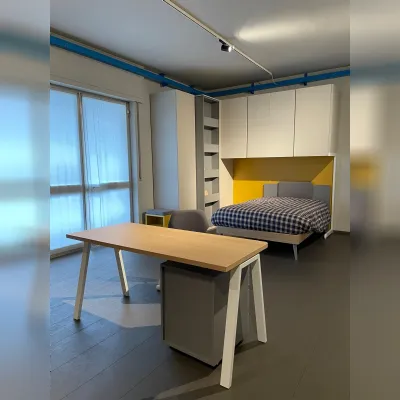 Cameretta Composizione cameretta a ponte mistral Homescon letto una piazza e mezza
 scontata