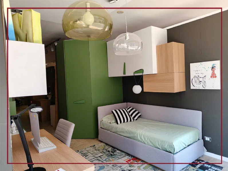 Cameretta Composizione moretti compact  Moretti compact camerette con letto a pontein offerta