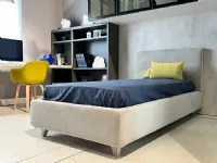 Cameretta Con armadio duplo Clever in laminato materico a prezzo Outlet