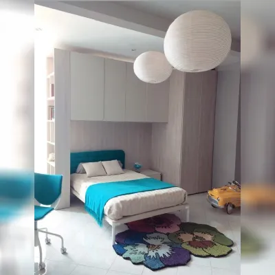Cameretta con letto una piazza e mezza Cabina maxi di Clever