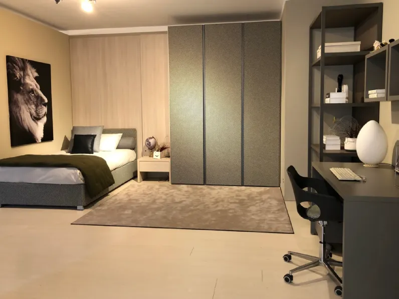 Cameretta in laminato materico�Cover Erba mobili scontata a PREZZI OUTLET
