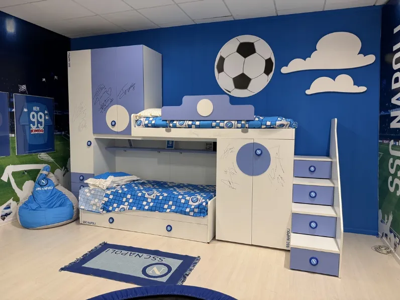 Cameretta Cv 434 cameretta napoli Collezione esclusiva con letto a soppalco�in offerta