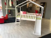 Cameretta Dallas housebed Artigianale in laccato opaco a prezzo scontato