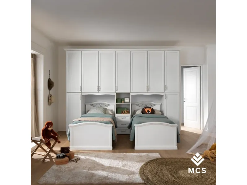 Cameretta Demetra Gruppo silwood in laminato materico a prezzo scontato