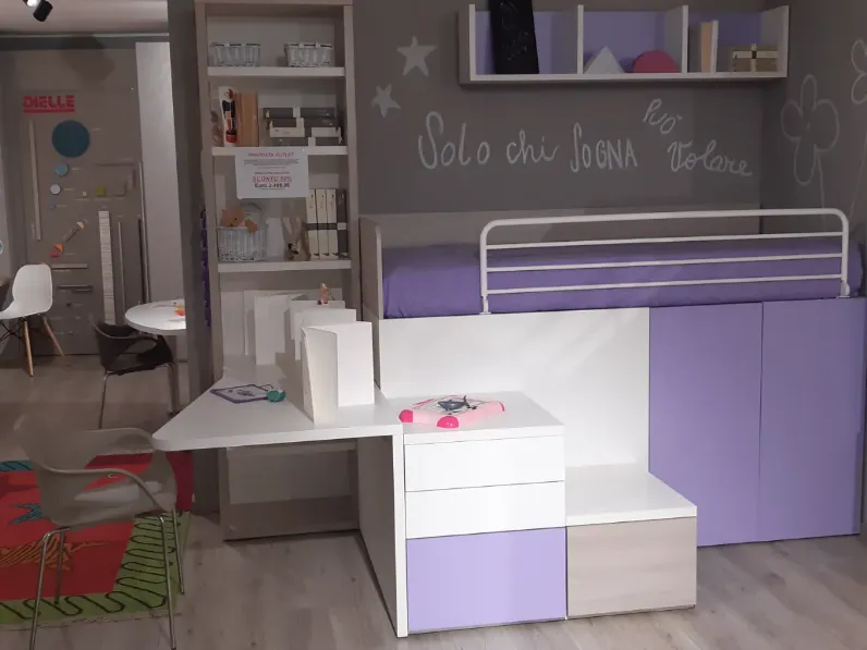 Cameretta Dielle box 6 Dielle con letto a soppalco�in offerta