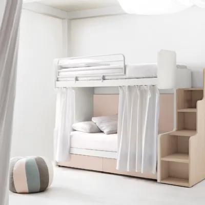 Cameretta Fox Doimo cityline con letto a castello scorrevolein offerta