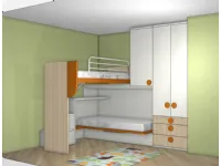 Cameretta Qik aramis Doimo citylinecon letto a soppalco scontata