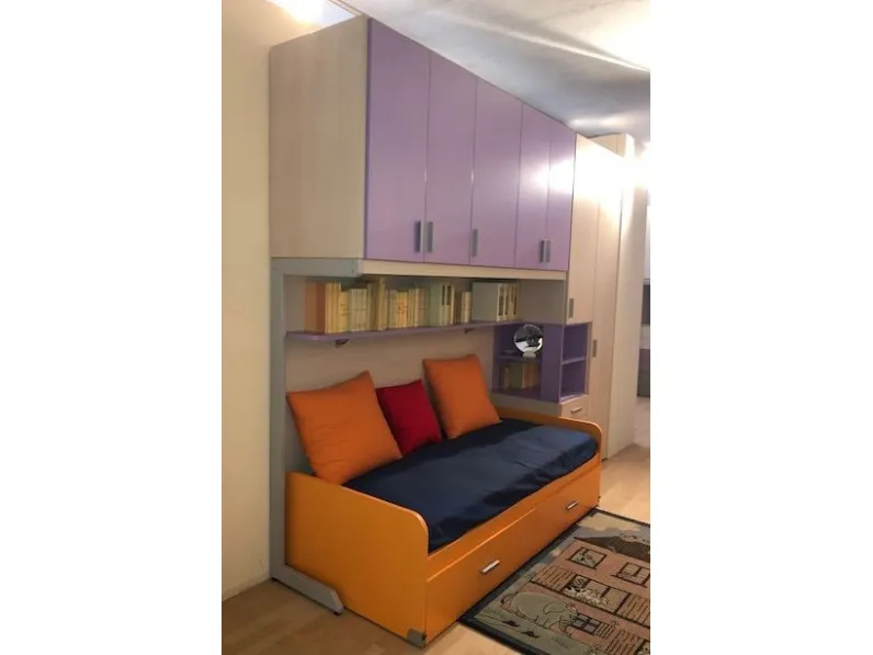 Cameretta Duepuntocinque Ime arredamenti con letto a terrain offerta