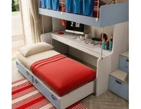 Scopri la Cameretta Duetto Artigianale in laminato materico a prezzo scontato! Un arredatore di stile per i tuoi figli.