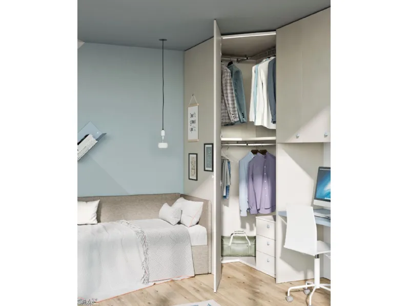 Cameretta Evo 09 Mistral con letto a terra in Offerta Outlet