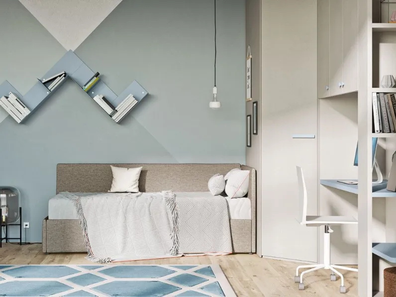 Cameretta Evo 09 Mistral con letto a terra in Offerta Outlet