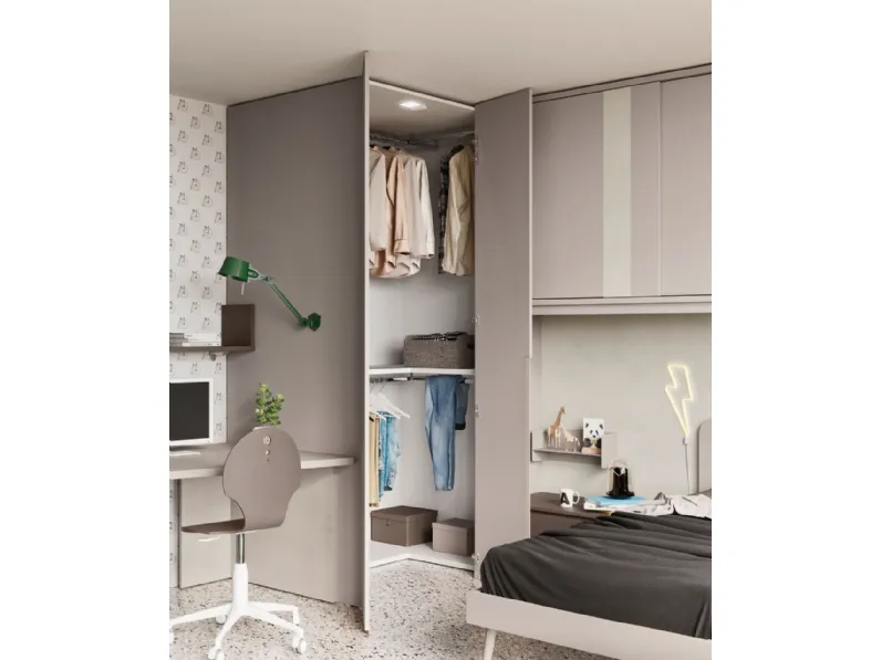 Cameretta in laminato opacoEvo 39 Mistral scontata a PREZZI OUTLET