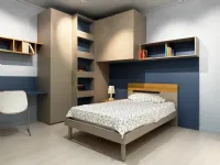 Cameretta Evo1 Mistral con letto una piazza e mezza
 in Offerta Outlet