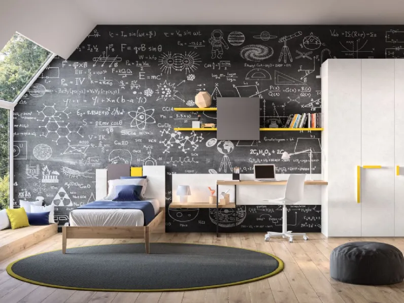 Cameretta Fantasy 116 Zg mobili letti a terra a prezzo Outlet