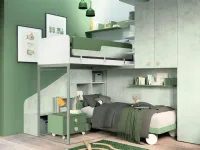 Cameretta Golf 156 Colombini casa in laminato opaco in Offerta Outlet