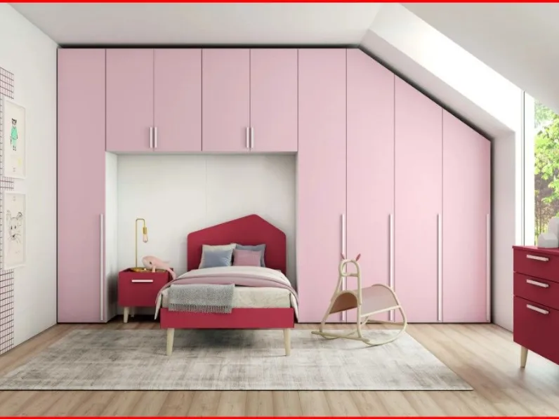 Cameretta Golf Colombini casa con letto a ponte in Offerta Outlet
