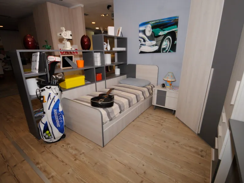 Cameretta Golf Colombini casa in laminato materico a prezzo Outlet
