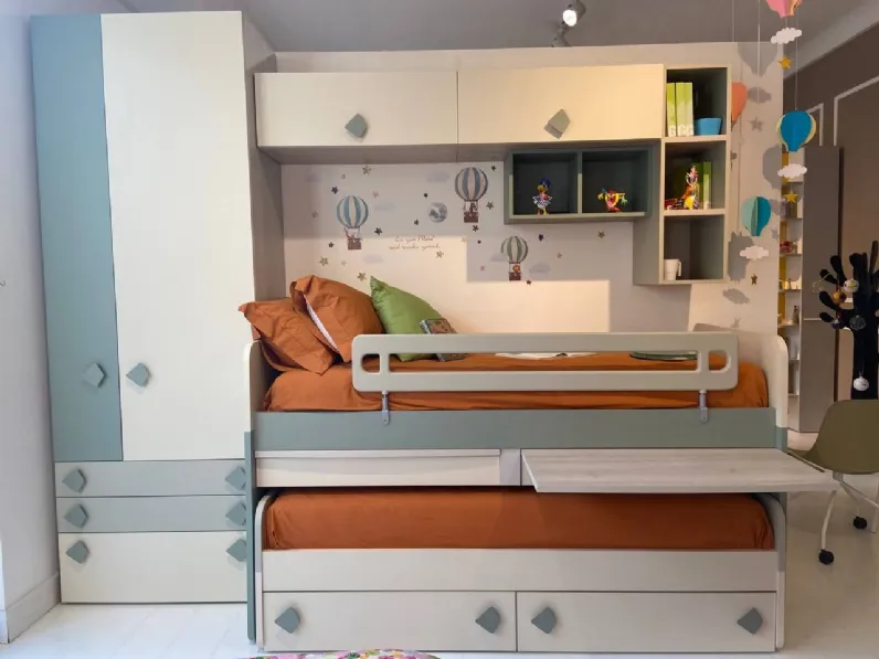 Cameretta Golf love Colombini casa in laminato opaco a prezzo Outlet