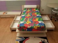 Cameretta Homes Nardi interni con letto a terra in Offerta Outlet