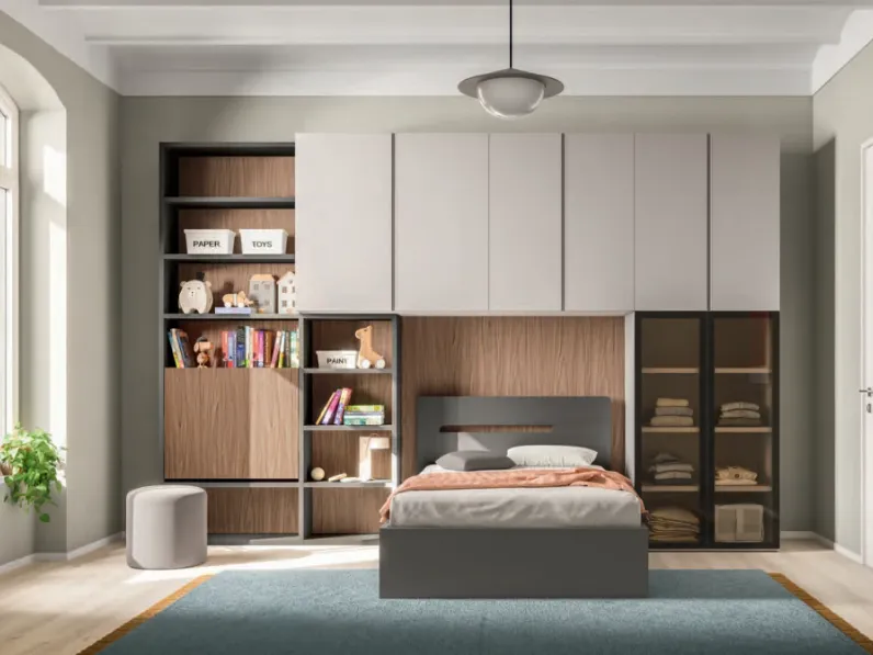Cameretta A ponte 34 Mistral�con letto a ponte scontata