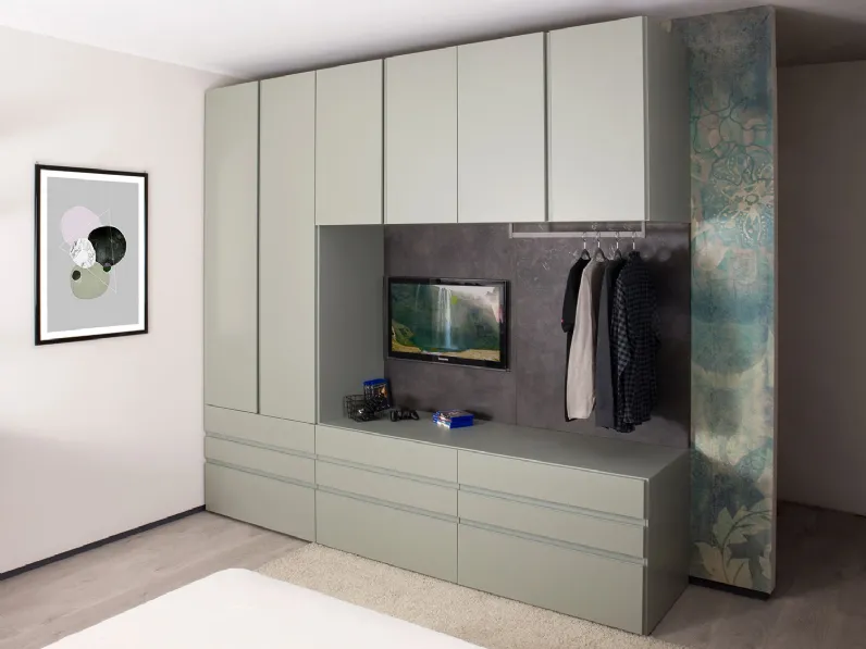 Cameretta in laccato opaco�Cameretta completa wide outlet Diotti.com scontata a PREZZI OUTLET