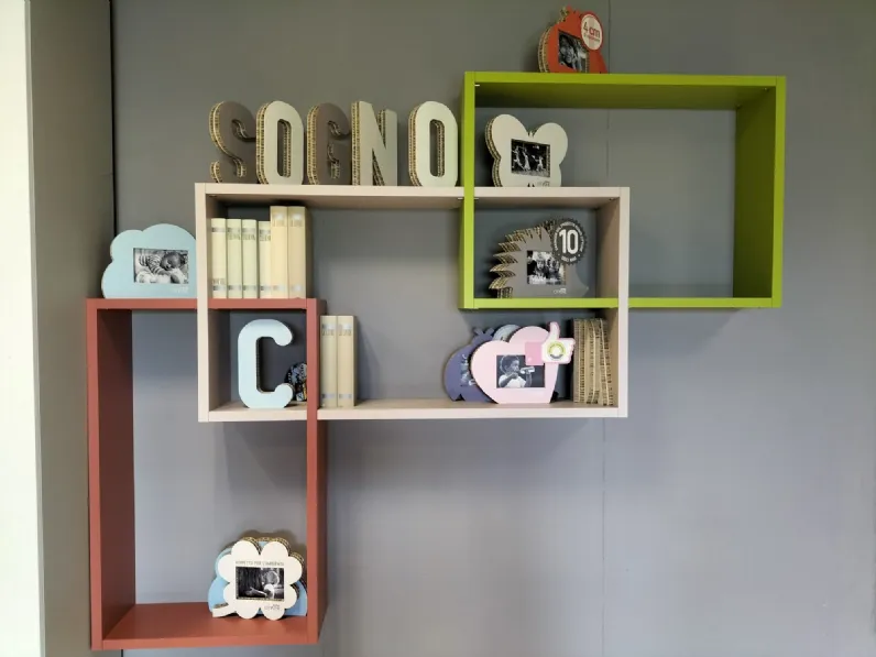 Cameretta in laccato opaco Libreria over rise Doimo cityline scontata a  PREZZI OUTLET