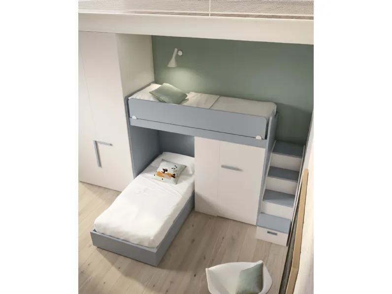 Cameretta Mottes mobili fantasy 27 Mottes selectioncon letto a ponte scontata