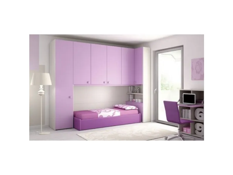 Cameretta in laccato opacoSirius di Moretti compact scontata 25%