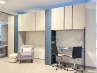 Cameretta Armadio a ponte con scrivania Colombini casa in laminato materico a prezzo scontato