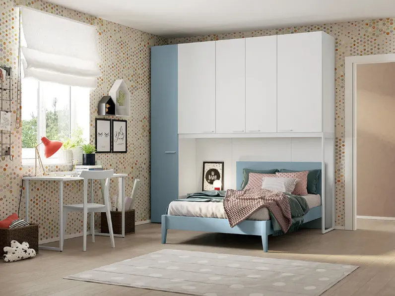 Cameretta C318 Colombini casa in laminato materico a prezzo scontato