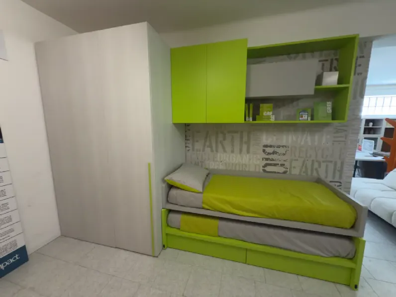 Cameretta Cameretta con cabina  Moretti compact camerette con letti a scomparsa in Offerta Outlet
