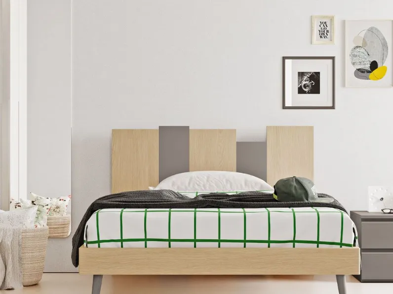 Cameretta letto a terra comp.18 Mistral con letto a terra in Offerta Outlet