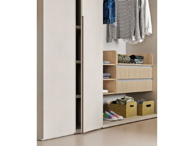 Cameretta letto a terra comp.18 Mistral con letto a terra in Offerta Outlet
