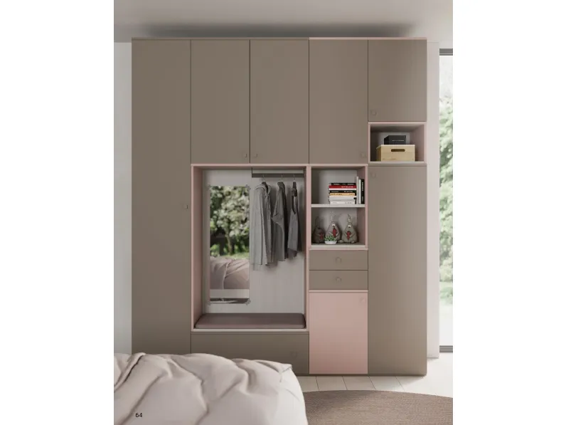 Cameretta Collezione esclusiva Cameretta natural wood e cipria SCONTATA a PREZZI OUTLET